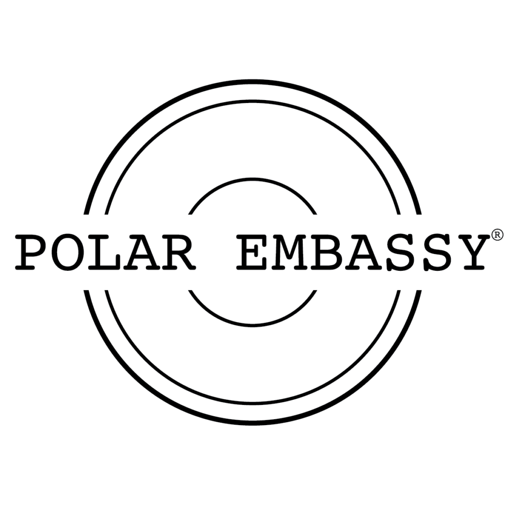 Polar Embassy Logo in Black on White Background